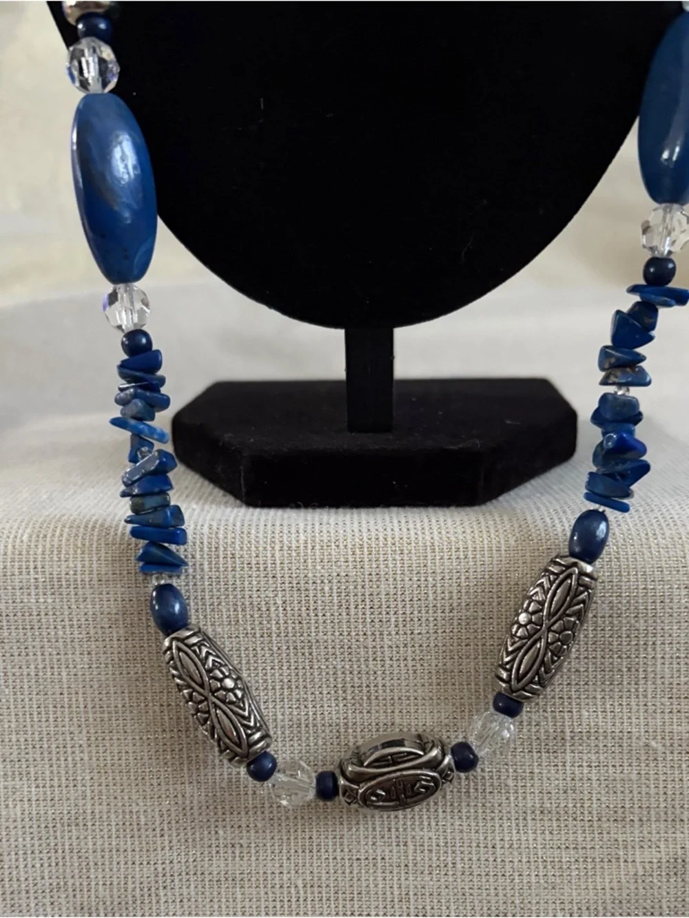 Blue Beaded Women’s Necklace